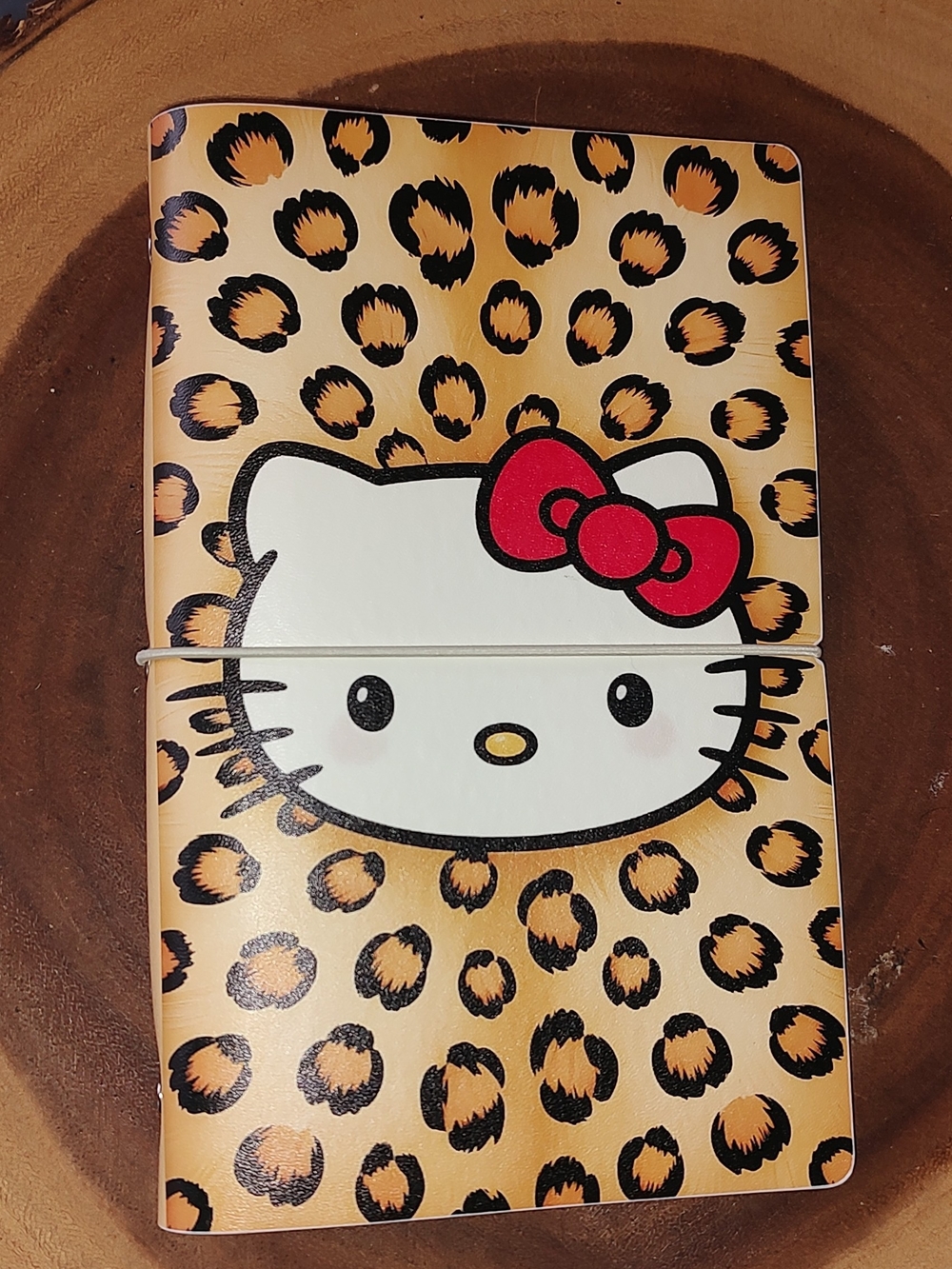 New! A6 Size Hello Kitty Leopard Print Notebook With Matching Paper